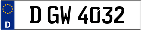 Trailer License Plate